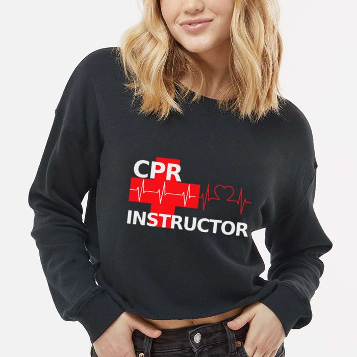 Cpr Instructor First Aid Cropped Pullover Crew
