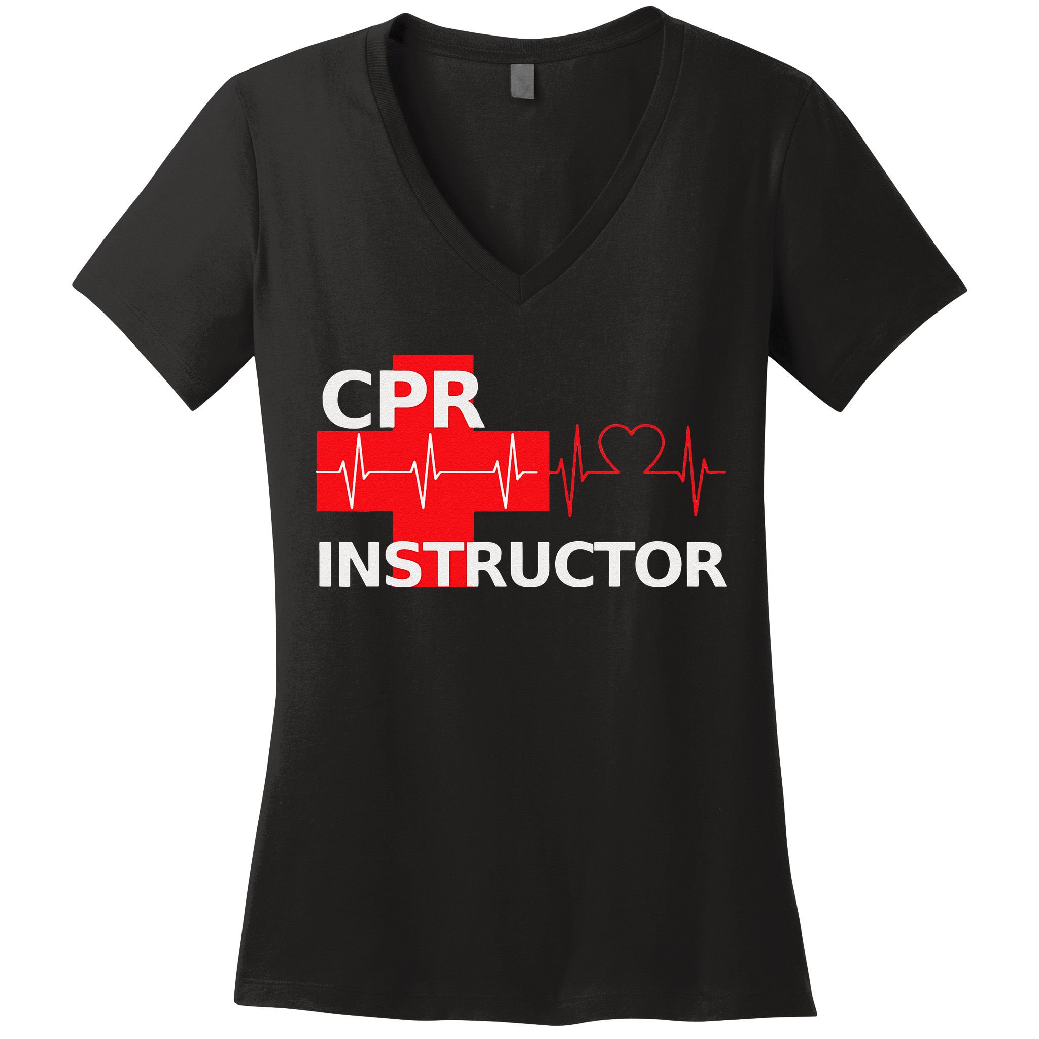 Cpr Instructor First Aid Women's V-Neck T-Shirt