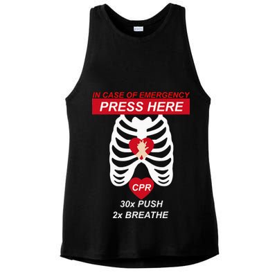 Cpr Instructor First Aid Ladies PosiCharge Tri-Blend Wicking Tank