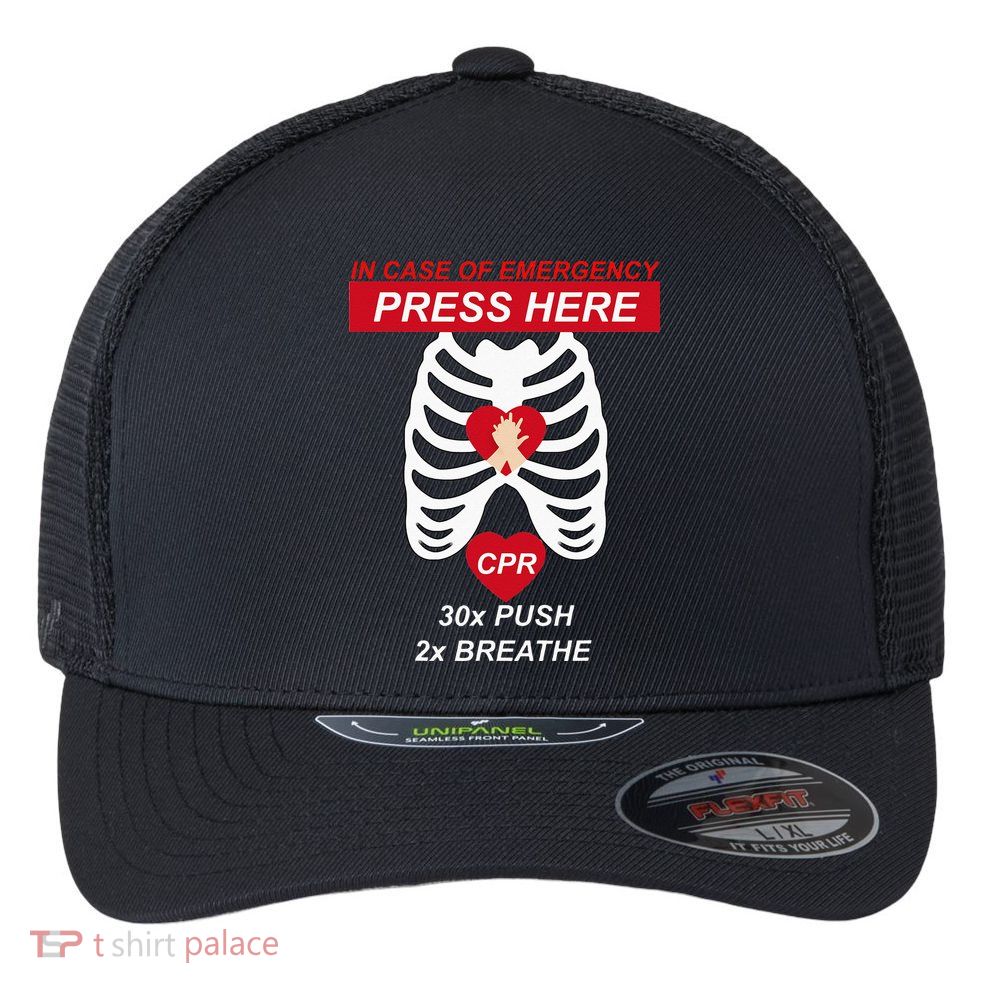 Cpr Instructor First Aid Flexfit Unipanel Trucker Cap