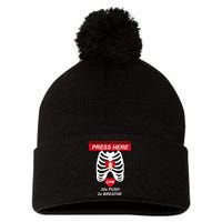 Cpr Instructor First Aid Pom Pom 12in Knit Beanie