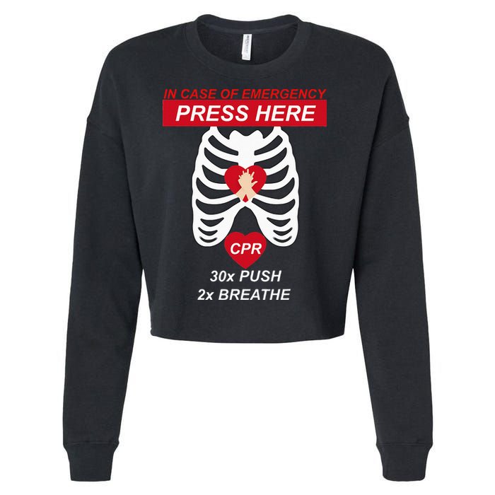 Cpr Instructor First Aid Cropped Pullover Crew