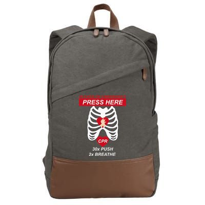 Cpr Instructor First Aid Cotton Canvas Backpack