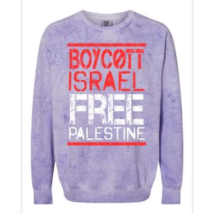 Cott Israel Free Palestine Gaza War Awareness Quote Cute Gift Colorblast Crewneck Sweatshirt