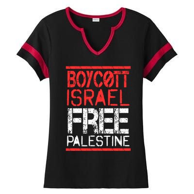 Cott Israel Free Palestine Gaza War Awareness Quote Cute Gift Ladies Halftime Notch Neck Tee