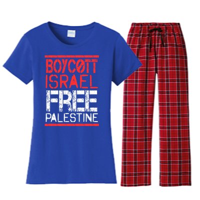 Cott Israel Free Palestine Gaza War Awareness Quote Cute Gift Women's Flannel Pajama Set