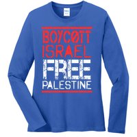 Cott Israel Free Palestine Gaza War Awareness Quote Cute Gift Ladies Long Sleeve Shirt