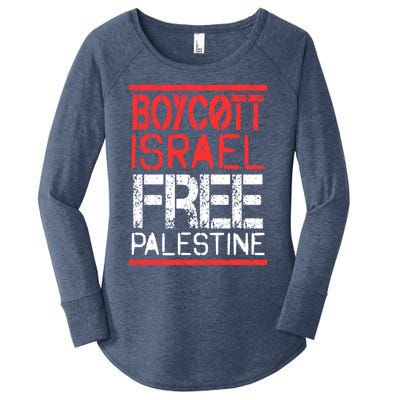 Cott Israel Free Palestine Gaza War Awareness Quote Cute Gift Women's Perfect Tri Tunic Long Sleeve Shirt