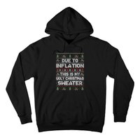 Christmas Inflation Funny Due To Inflation Xmas Sweater Due Merry Christm Hoodie