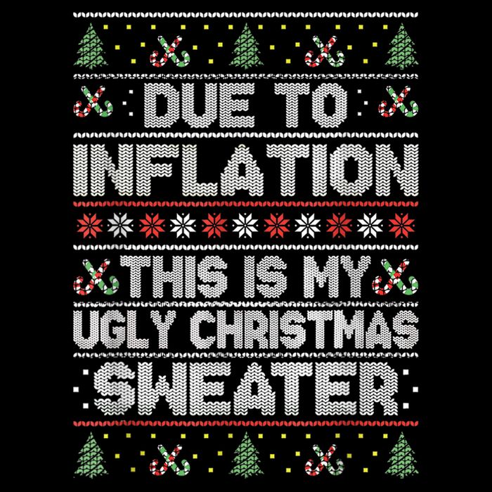 Christmas Inflation Funny Due To Inflation Xmas Sweater Due Merry Christm 16 in Basic Backpack