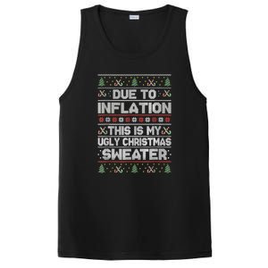 Christmas Inflation Funny Due To Inflation Xmas Sweater Due Merry Christm PosiCharge Competitor Tank