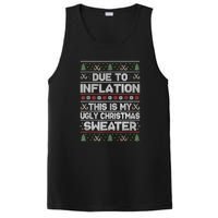 Christmas Inflation Funny Due To Inflation Xmas Sweater Due Merry Christm PosiCharge Competitor Tank