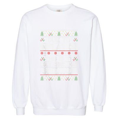 Christmas Inflation Funny Due To Inflation Xmas Sweater Due Merry Christm Garment-Dyed Sweatshirt