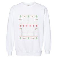 Christmas Inflation Funny Due To Inflation Xmas Sweater Due Merry Christm Garment-Dyed Sweatshirt