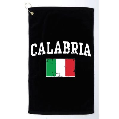 Calabria Italy Flag Italia Italian Vintage Distressed Golf Towel