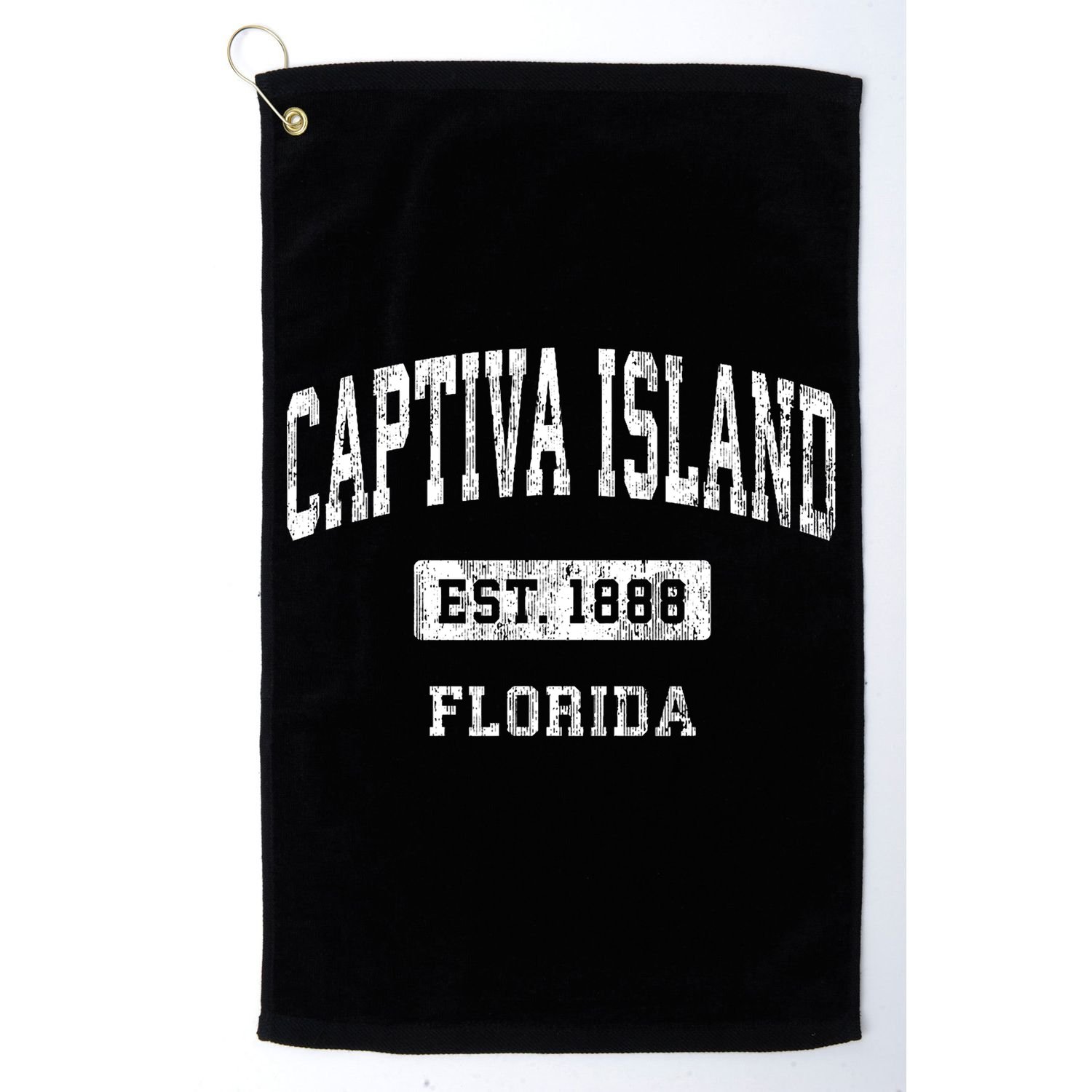 Captiva Island Florida Fl Vintage Sports Established Golf Towel