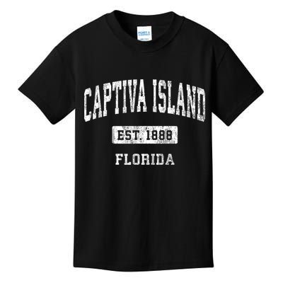Captiva Island Florida Fl Vintage Sports Established Kids T-Shirt