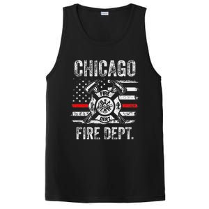 Chicago Illinois Fire Department Thin Red Line Fireman PosiCharge Competitor Tank