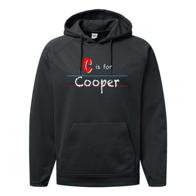 C Is For Cooper Boy Custom Personalized Name School Performance Fleece Hoodie