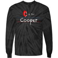 C Is For Cooper Boy Custom Personalized Name School Tie-Dye Long Sleeve Shirt