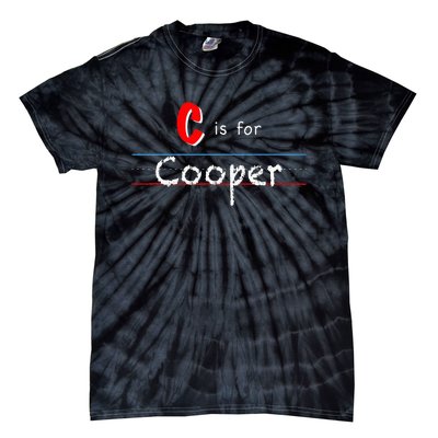 C Is For Cooper Boy Custom Personalized Name School Tie-Dye T-Shirt