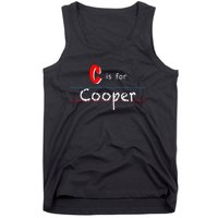 C Is For Cooper Boy Custom Personalized Name School Tank Top