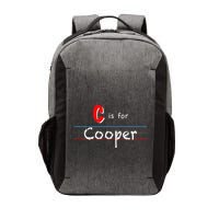 C Is For Cooper Boy Custom Personalized Name School Vector Backpack