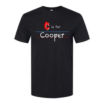 C Is For Cooper Boy Custom Personalized Name School Softstyle® CVC T-Shirt