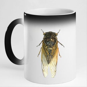 Cicada Insect Great Eastern Brood X Usa 2024 Magicicada 11oz Black Color Changing Mug