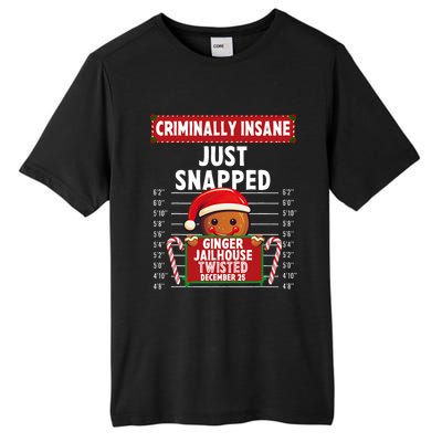 Criminally Insane Ginger Jailhouse Christmas Gingerbread Tall Fusion ChromaSoft Performance T-Shirt