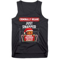 Criminally Insane Ginger Jailhouse Christmas Gingerbread Tank Top