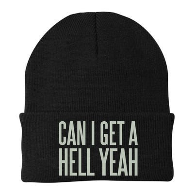Can I Get A Hell Yeah Knit Cap Winter Beanie
