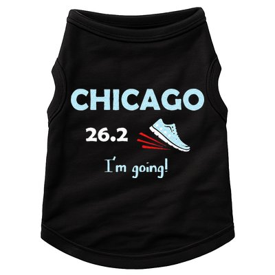 Chicago Im Going Marathon Runner Running 26.2 Doggie Tank