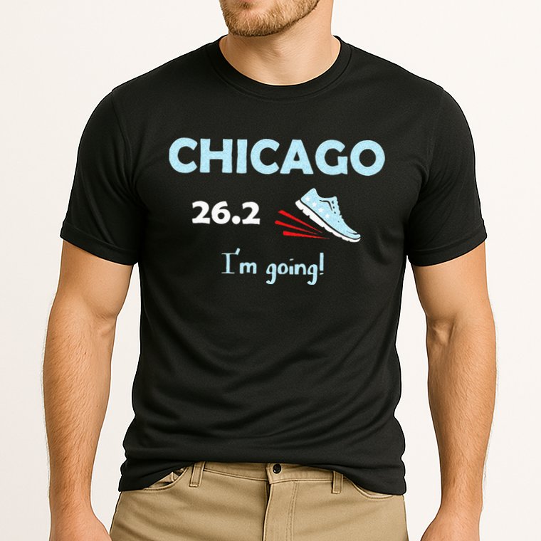 Chicago Im Going Marathon Runner Running 26.2 Performance Shirt