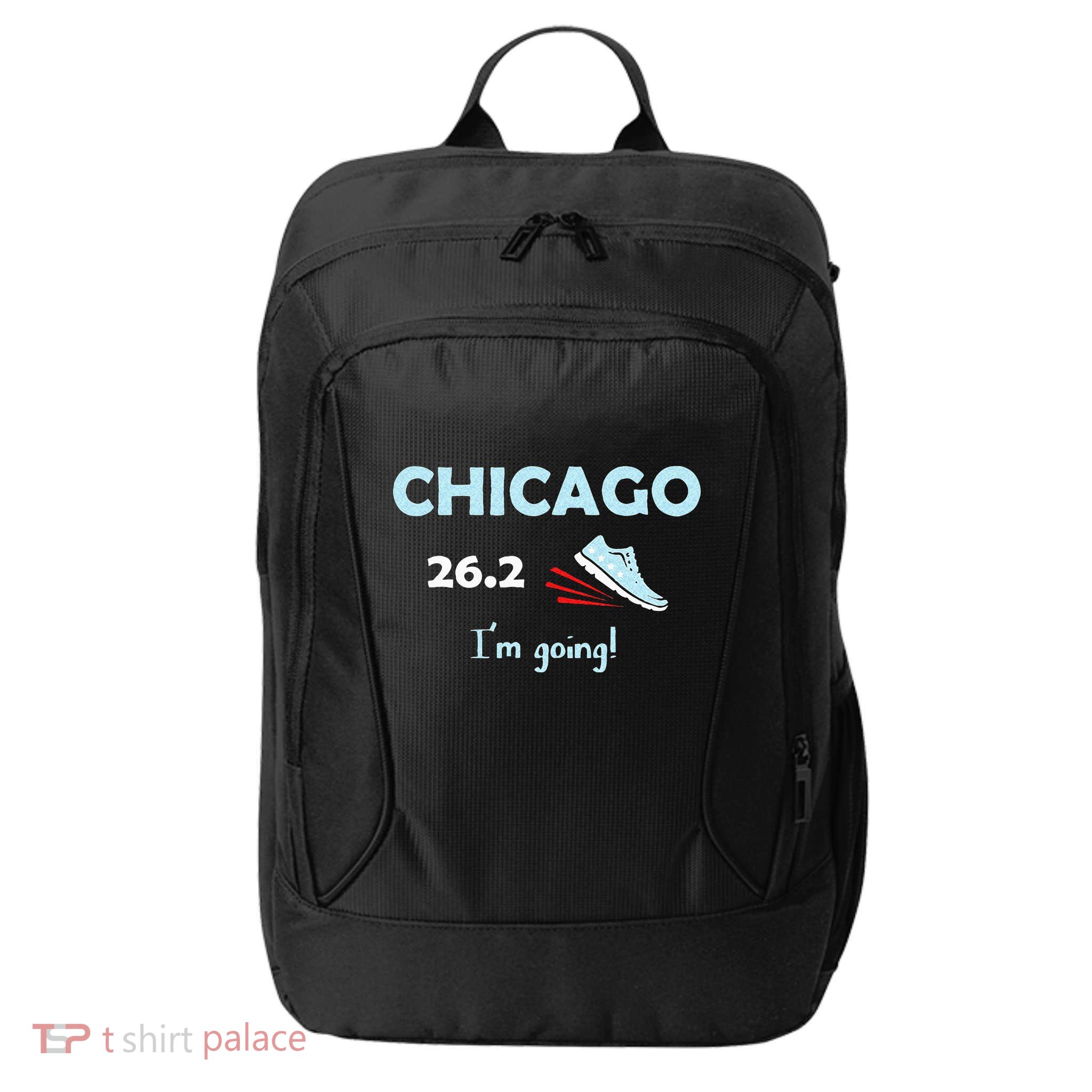 Chicago Im Going Marathon Runner Running 26.2 City Backpack