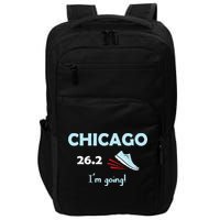 Chicago Im Going Marathon Runner Running 26.2 Impact Tech Backpack