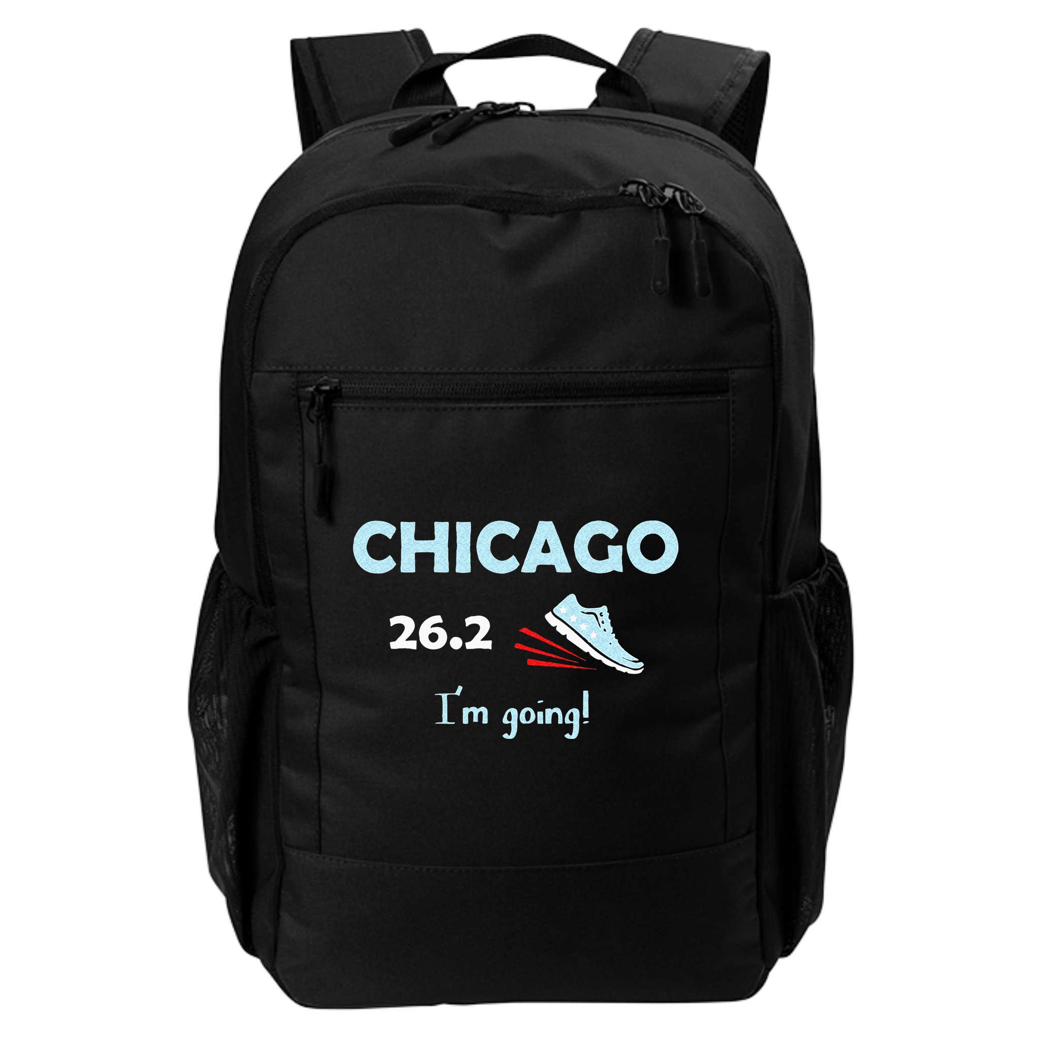 Chicago Im Going Marathon Runner Running 26.2 Backpack