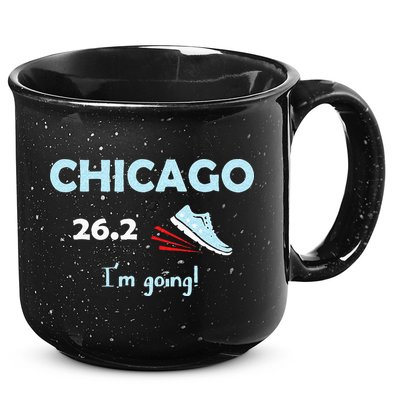 Chicago Im Going Marathon Runner Running 26.2 15oz Campfire Ceramic Mug