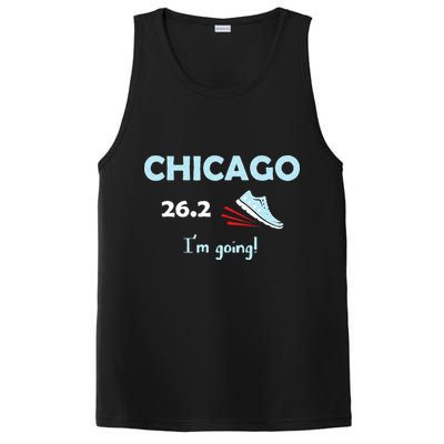 Chicago Im Going Marathon Runner Running 26.2 PosiCharge Competitor Tank