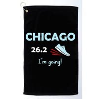 Chicago Im Going Marathon Runner Running 26.2 Golf Towel