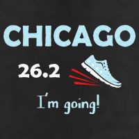 Chicago Im Going Marathon Runner Running 26.2 Golf Towel