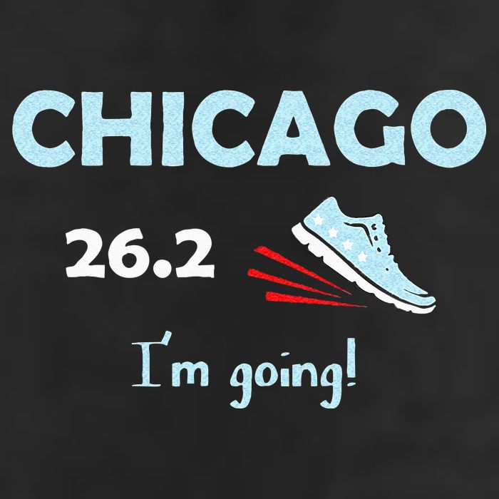 Chicago Im Going Marathon Runner Running 26.2 Golf Towel