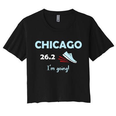 Chicago Im Going Marathon Runner Running 26.2 Crop Top