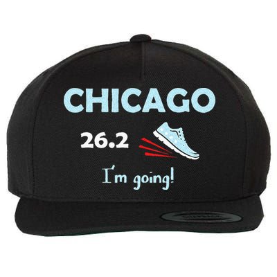 Chicago Im Going Marathon Runner Running 26.2 Wool Snapback Cap