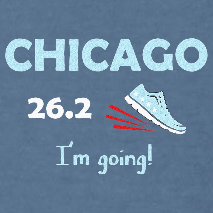 Chicago Im Going Marathon Runner Running 26.2 Garment-Dyed Sweatshirt