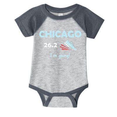 Chicago Im Going Marathon Runner Running 26.2 Infant Baby Jersey Bodysuit