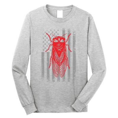 Cicada Insect Great Eastern Brood X Usa 2024 Magicicada Long Sleeve Shirt