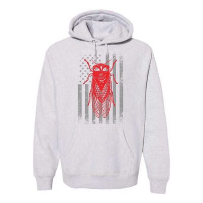 Cicada Insect Great Eastern Brood X Usa 2024 Magicicada Premium Hoodie