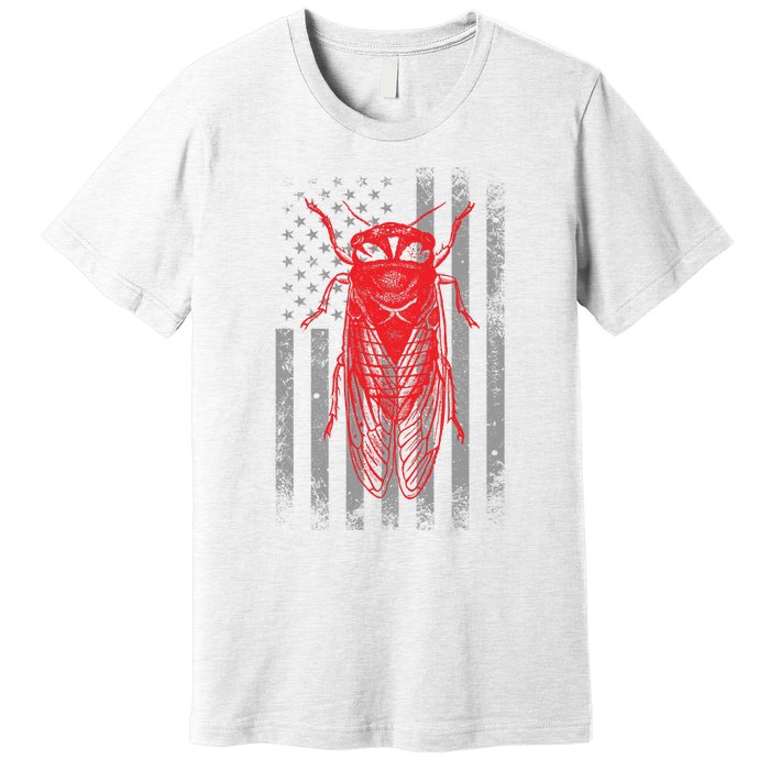 Cicada Insect Great Eastern Brood X Usa 2024 Magicicada Premium T-Shirt