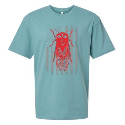 Cicada Insect Great Eastern Brood X Usa 2024 Magicicada Sueded Cloud Jersey T-Shirt